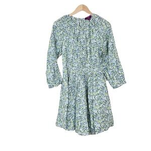 J. Crew Palermo smocked waist mini dress Liberty Thorpe Hill fabric Small